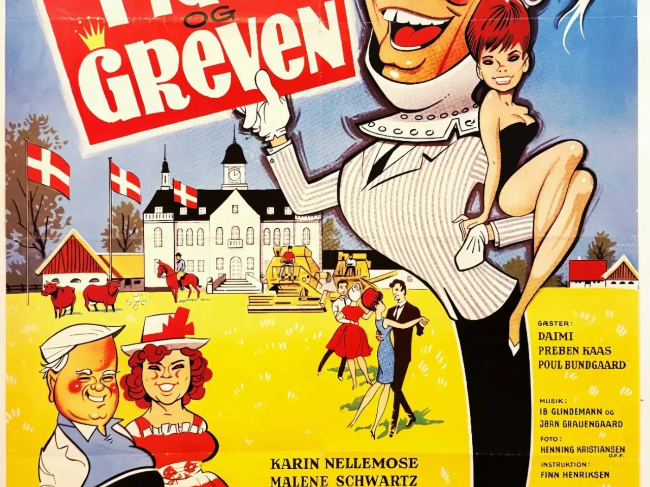 Billede 1 - Original filmplakat - Pigen og greven