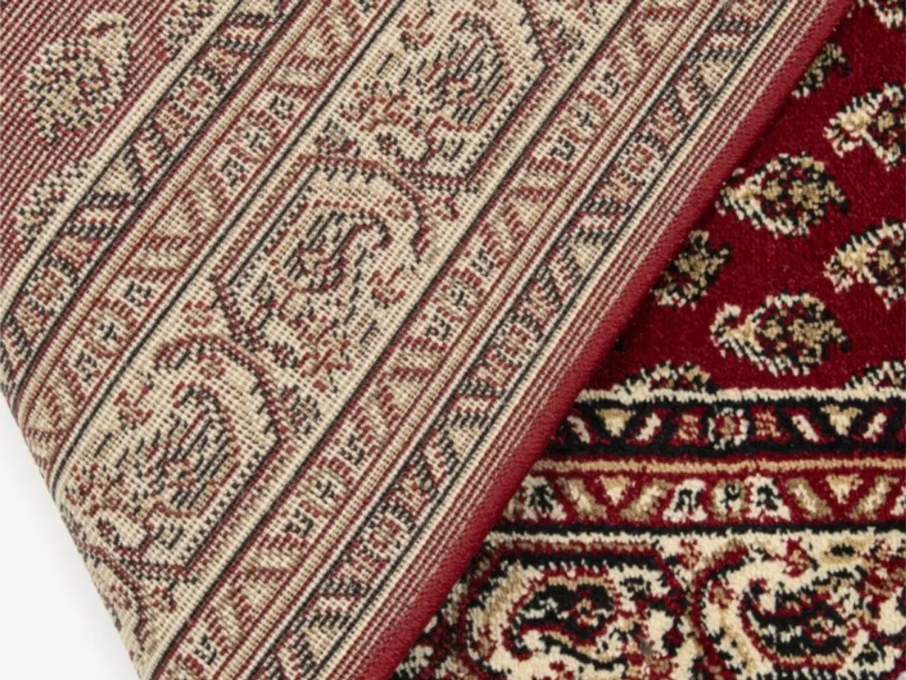 Billede 4 - Solid Serabend tæppeløber i rød farve