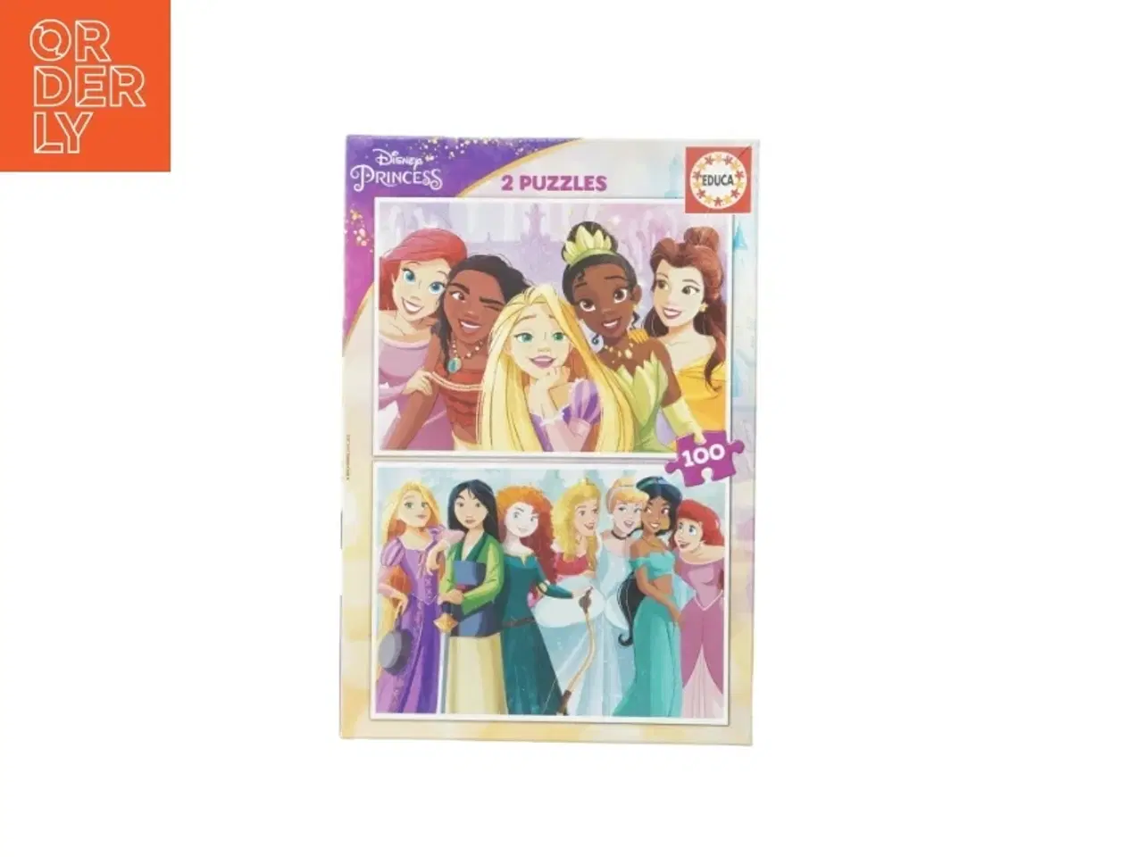 Billede 1 - Disney prinsesse puslespil 2-pak fra Educa (str. 100 brikker)