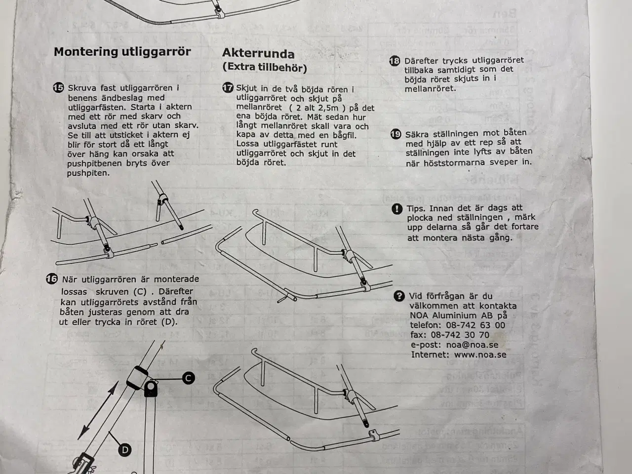 Billede 4 - Dæksstativ i aluminium med udlægger