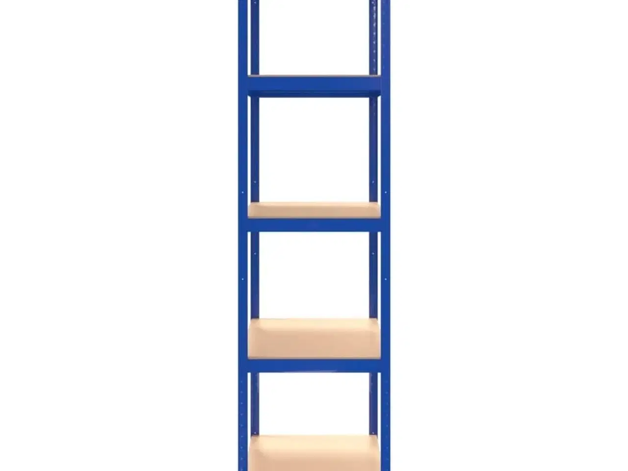 Billede 6 - Reoler 2 stk. 5 hylder stål og konstrueret træ blå
