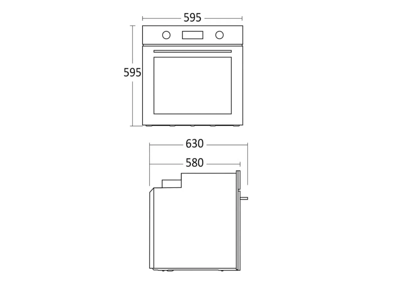 Billede 3 - Sort Pyrolyse ovn - 70 liter - A energi