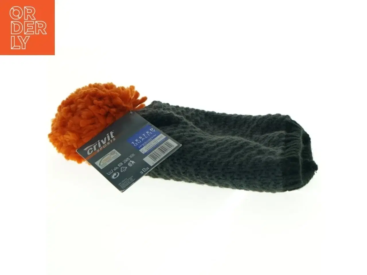 Billede 4 - Strikket hue med pompon fra Crivit (str. Ø. 19 cm)