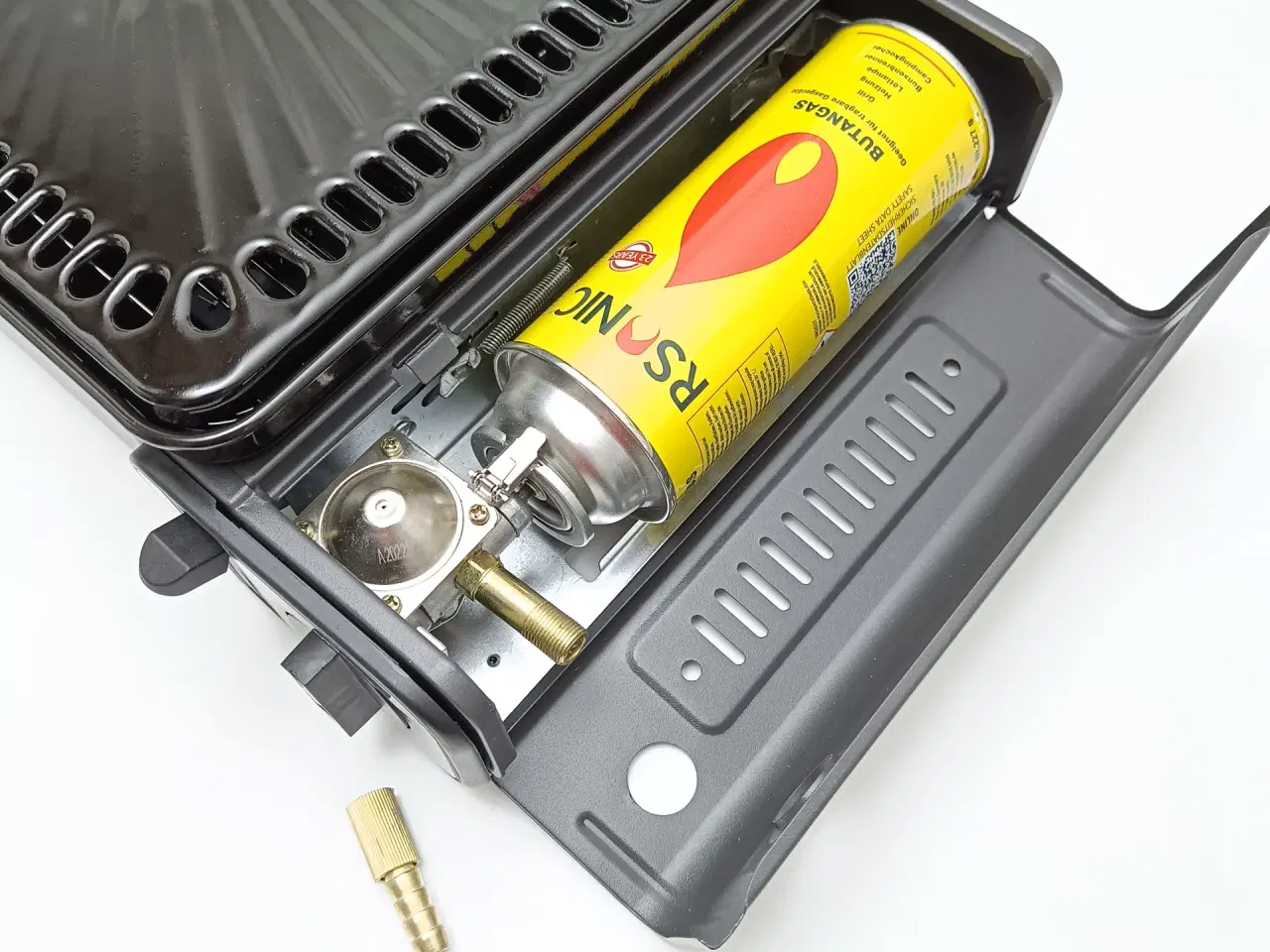 Billede 9 - NY! 2,2kW Gasgrill + 8 Dåser med gas + Regulator