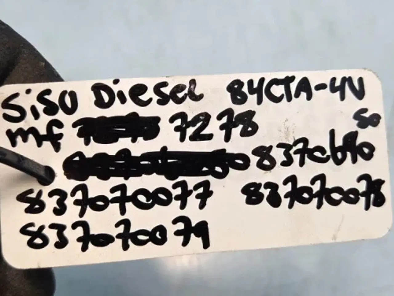 Billede 5 - SisuDiesel 84CTA-4V  Brændstofrør Sæt 837070077