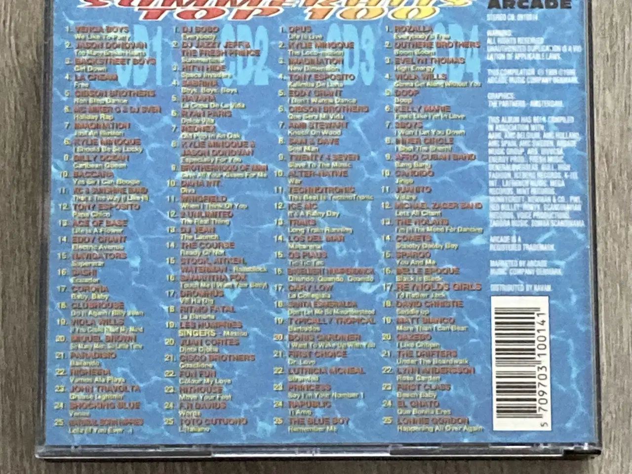 Billede 2 - 4CD: Summerhits Top 100