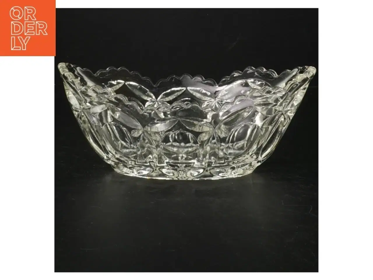 Billede 2 - Glasskål, gammel (str. 23 x 12 cm)