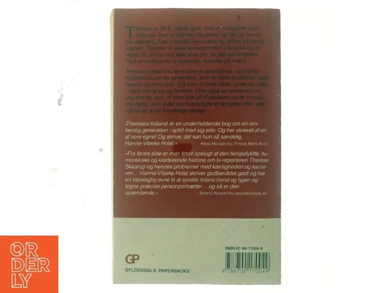Billede 3 - Thereses tilstand : roman af Hanne-Vibeke Holst (Bog)