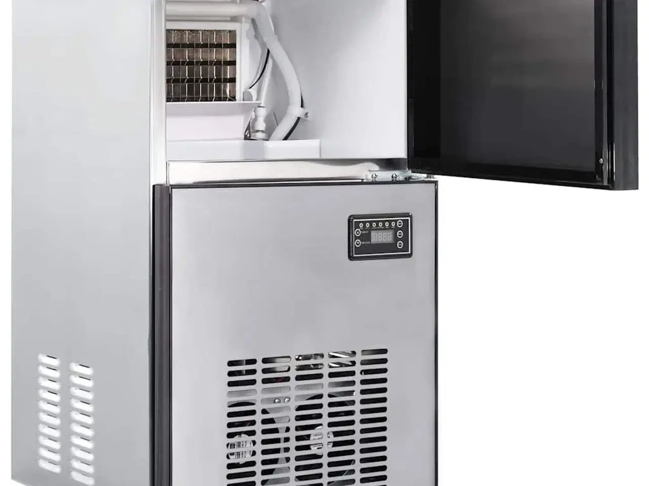 Billede 4 - Isterningmaskine med dør Sølv 43 x 40 x 71 cm Rustfrit stål