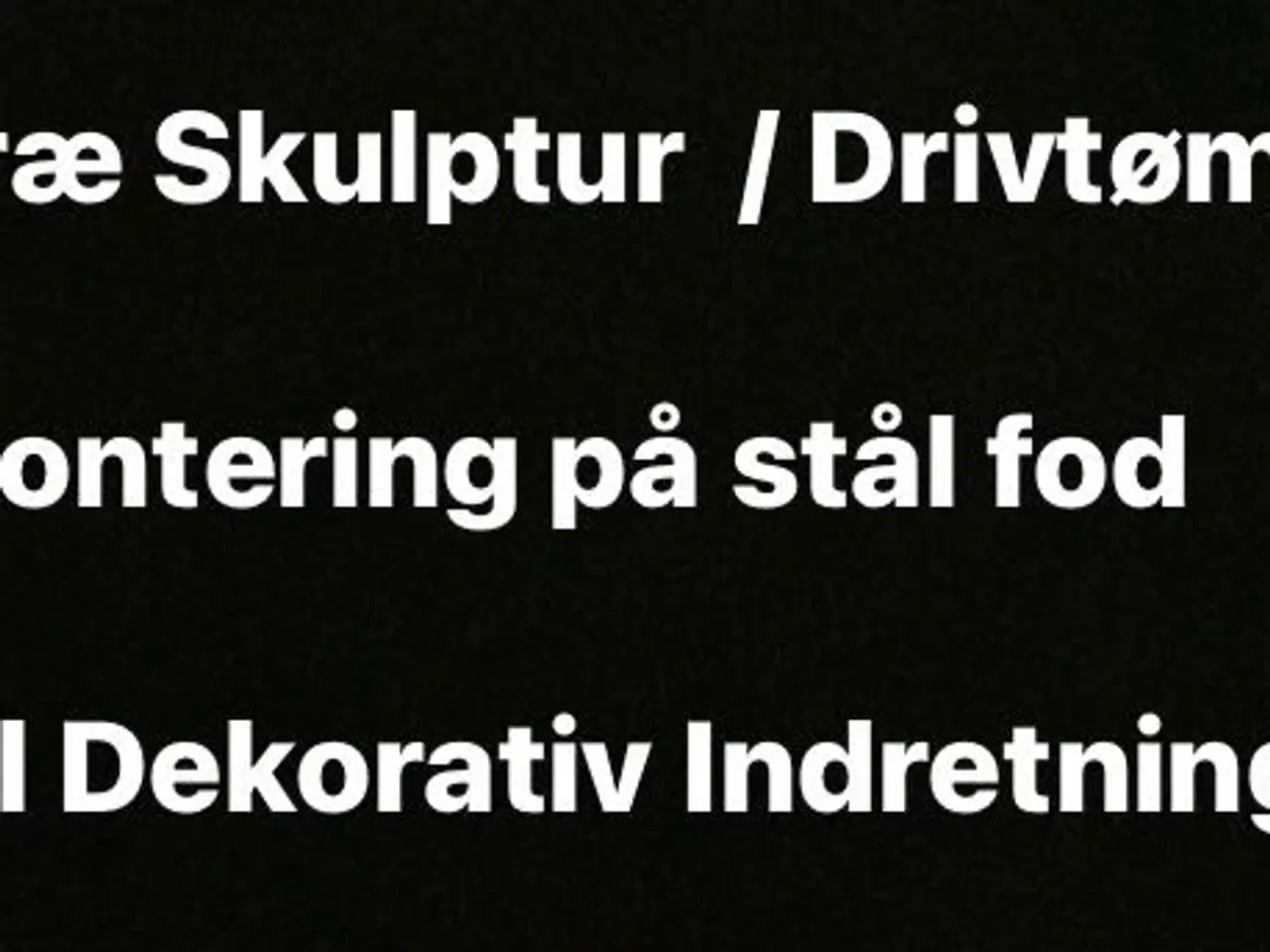 Billede 5 - Dekorativ Træ Skulptur 