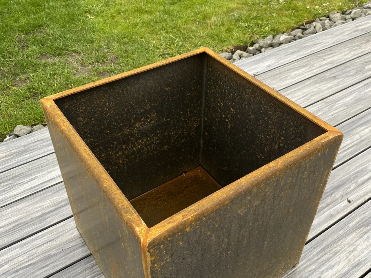 Billede 2 - Flot corten plantekasse 40x40x40cm kraftig kvalite