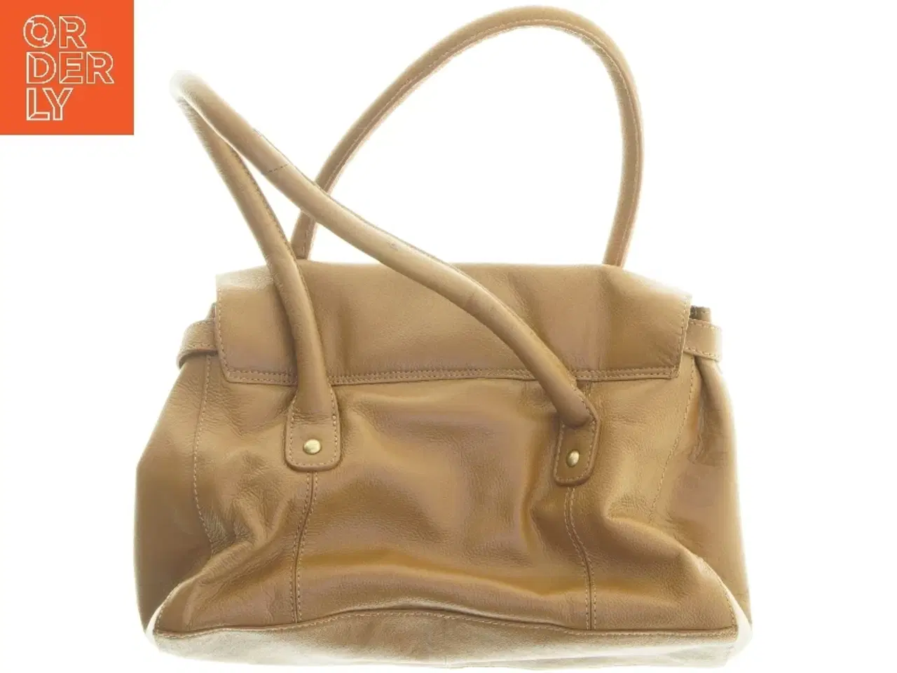 Billede 2 - Brun håndtaske (str. 38,5x23 cm)