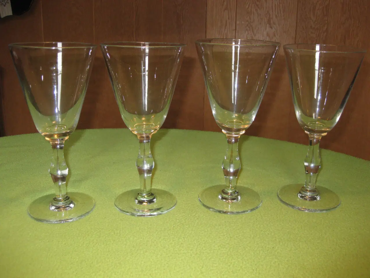 Billede 1 - 4 Porterglas fra Kastrup Glasværk højde 19,5 cm