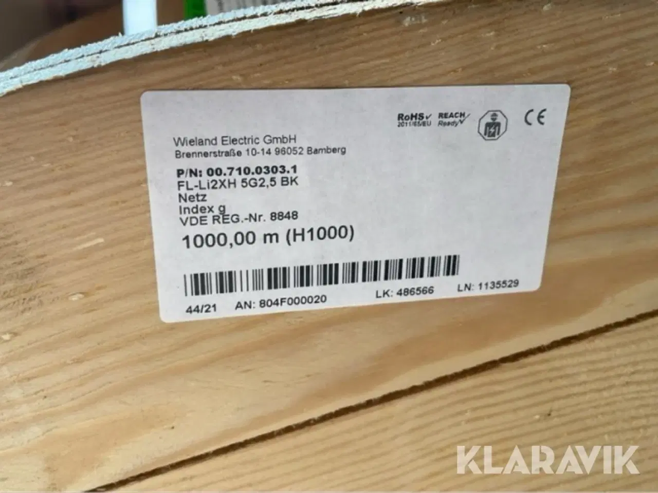 Billede 5 - kobber installationskabel med adapter og stik