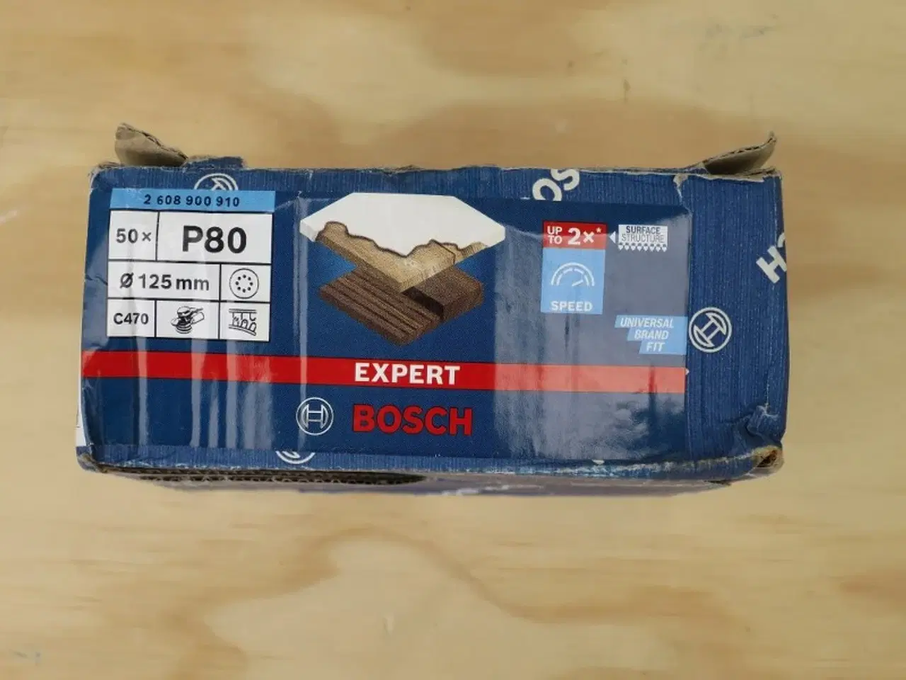 Billede 2 - Bosch P80 ø125mm slibepapir