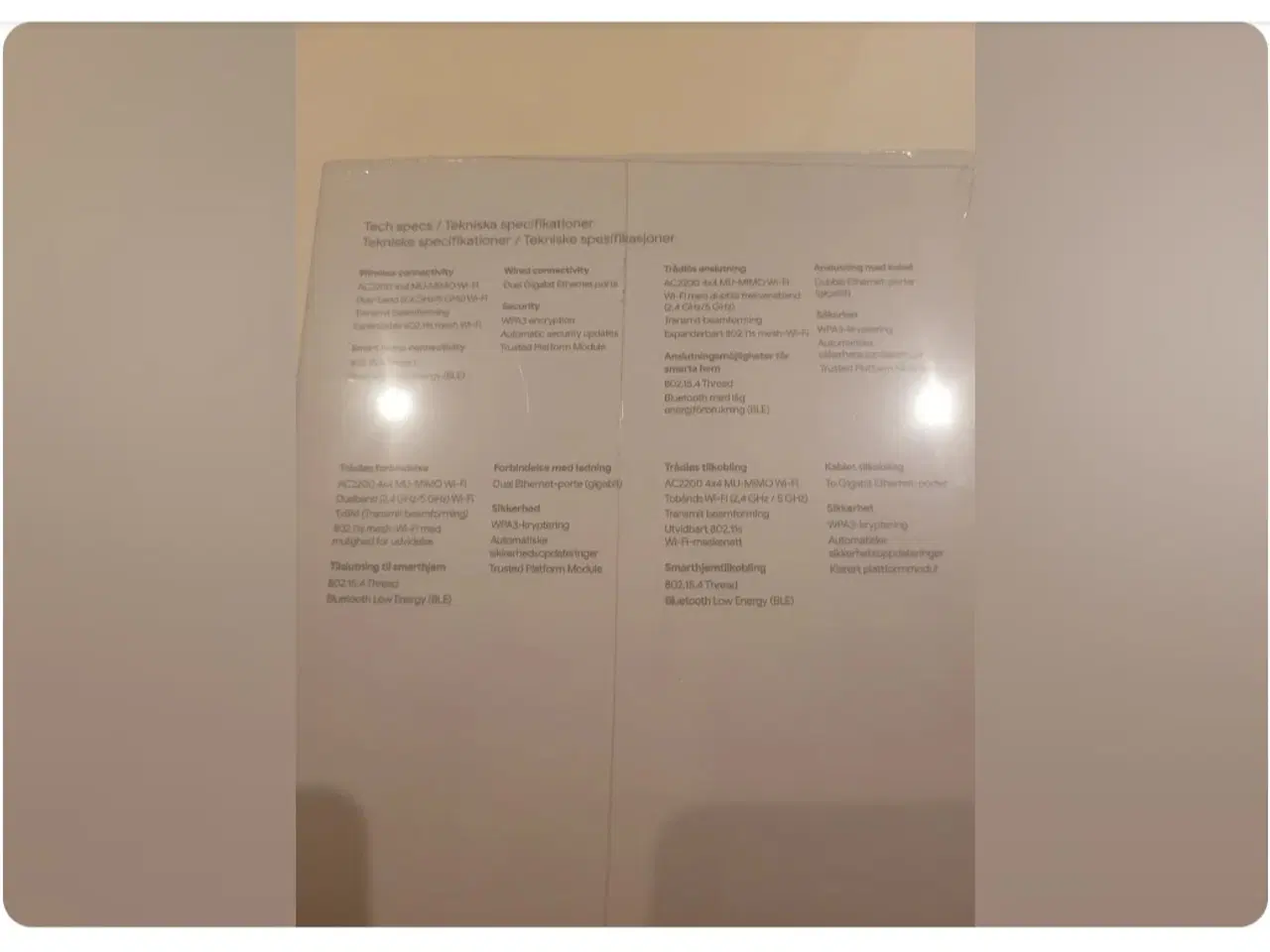 Billede 1 - Helt ny Google Nest WI-FI