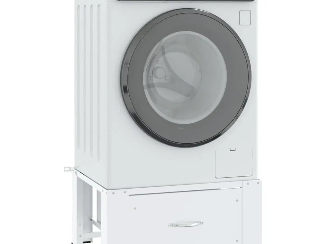 Billede 1 - Vaskemaskinepiedestal med skuffe hvid