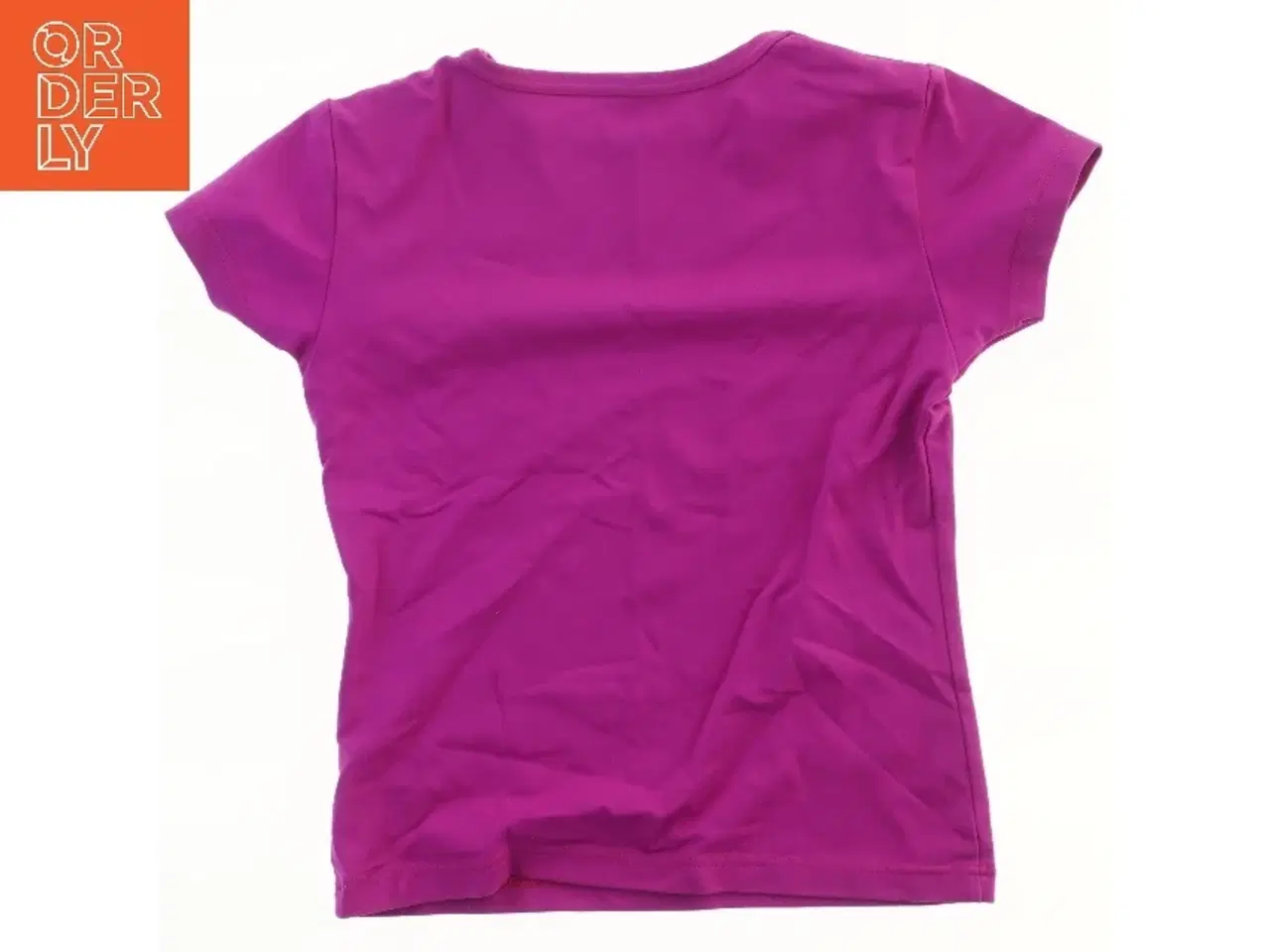 Billede 2 - Rosa T-shirt med guldsmedmotiv fra Carite (str. 140)