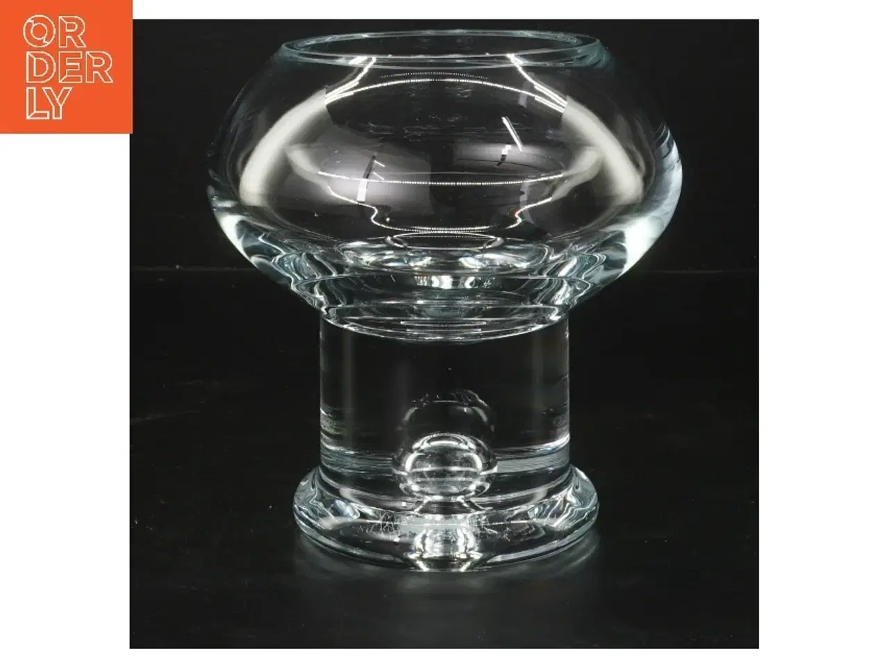 Billede 1 - Lysestage i glas (str. 15 cm)
