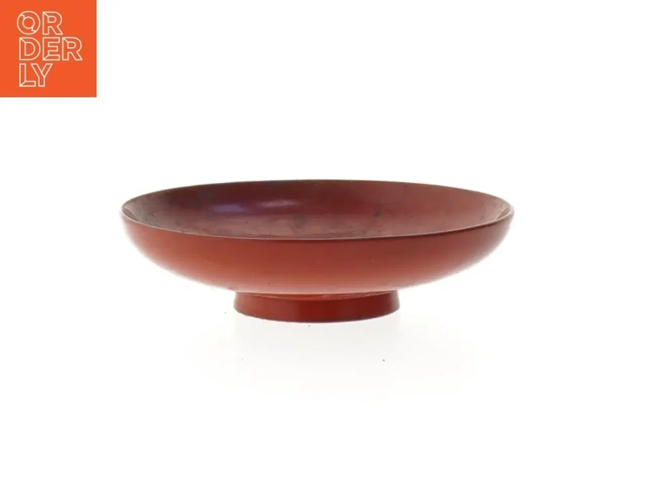 Billede 1 - Rød dekorativ skål kinesisk (str. Ø 12,5 cm)