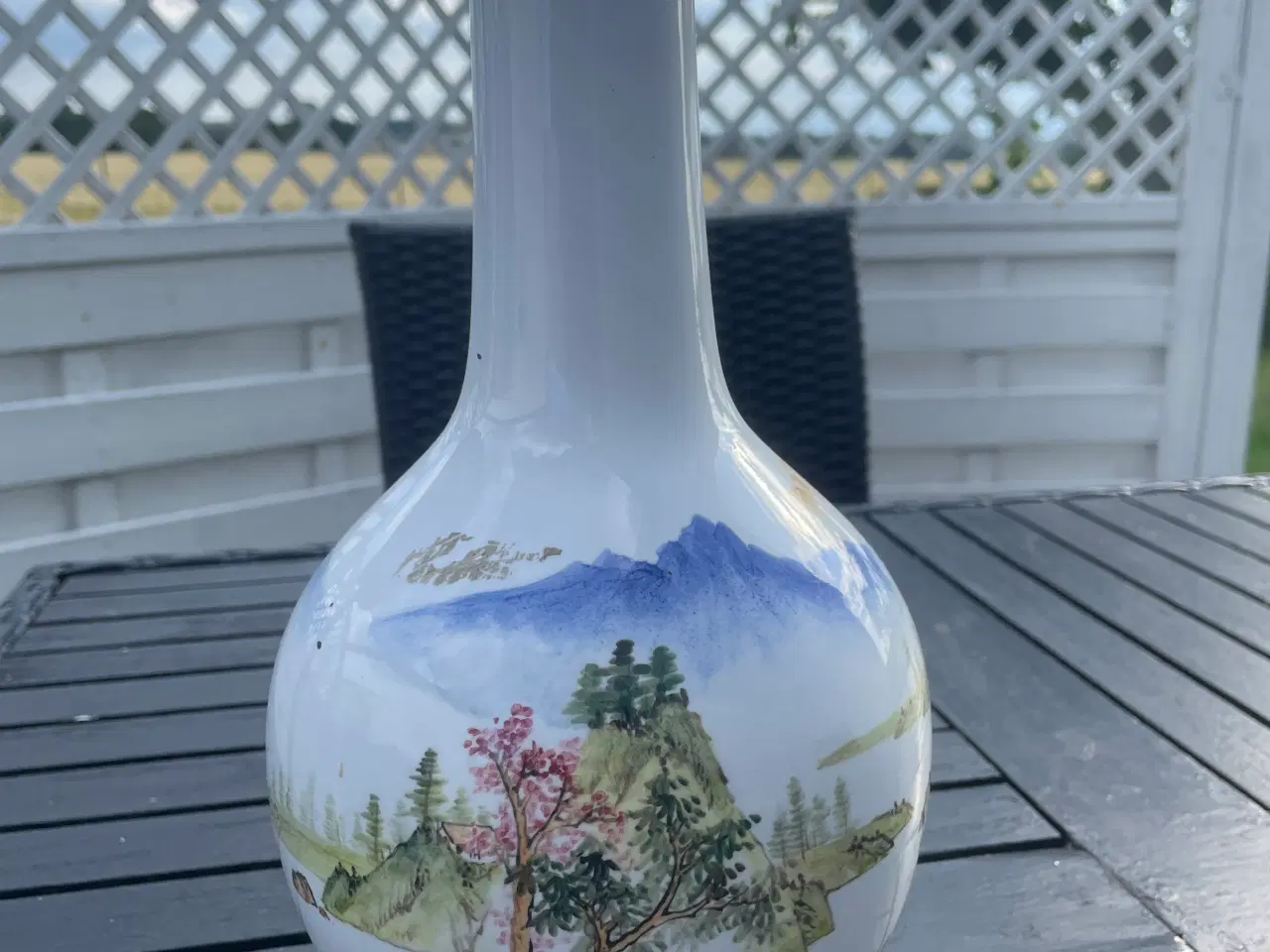 Billede 1 - Vase med kinesisk mønster