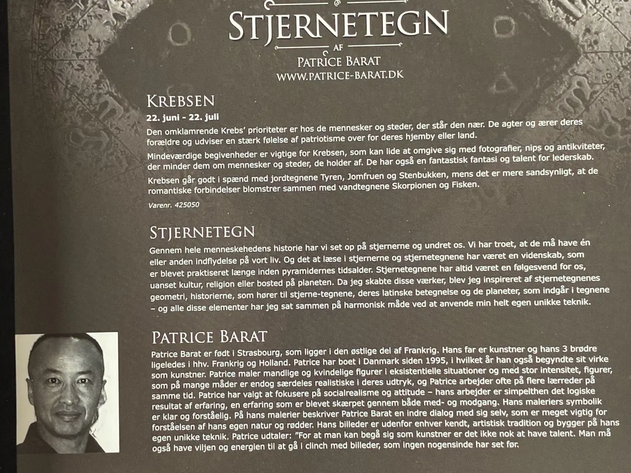 Billede 5 - Krebs stjernetegn vægophæng