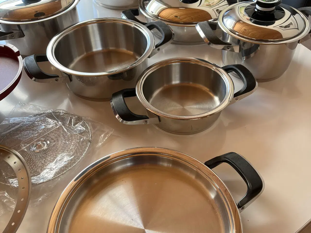 Billede 2 - AMC grydesæt med skåle alt i rustfrit stål