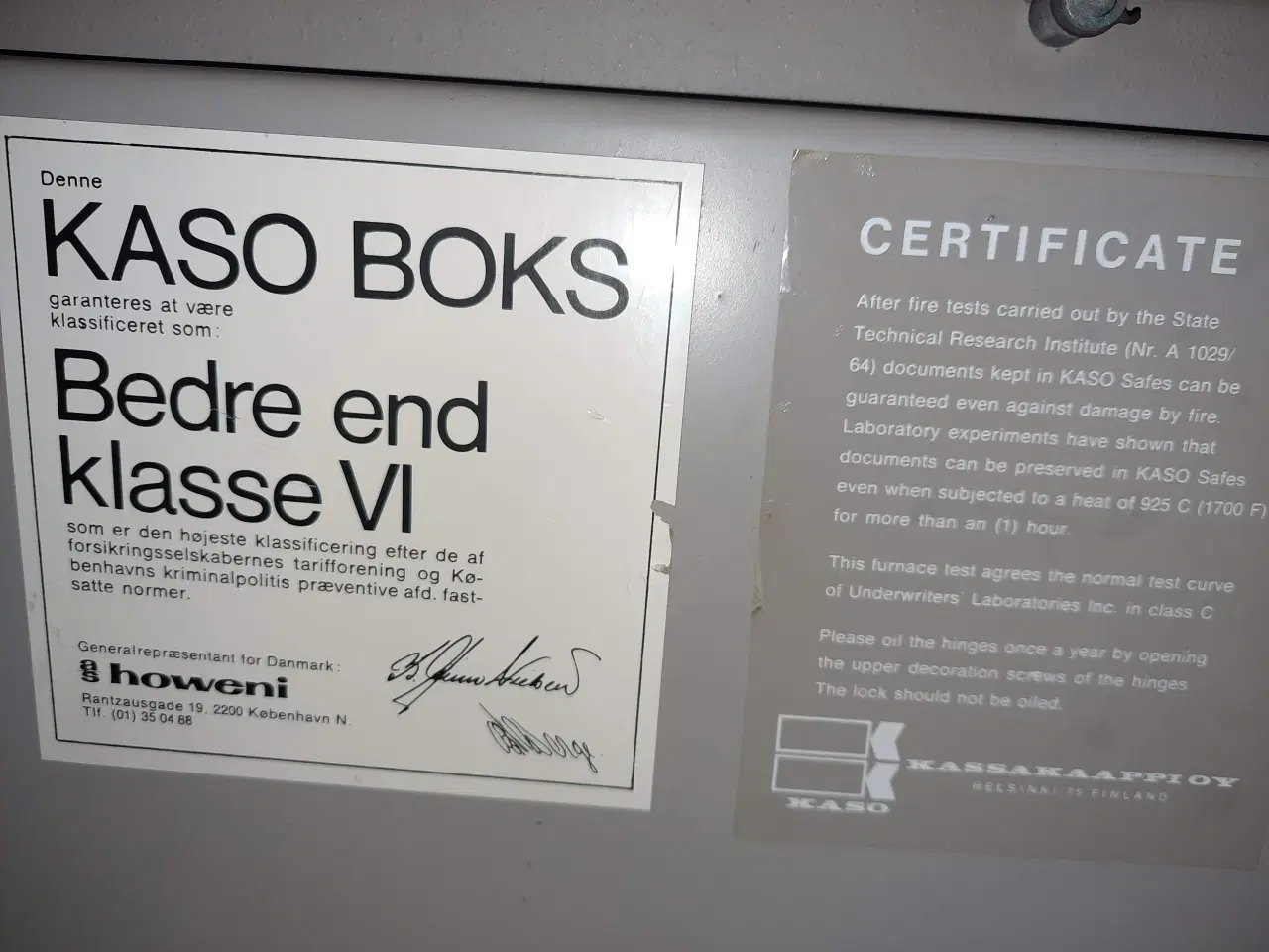 Billede 4 - Penge og brandsikkert skab