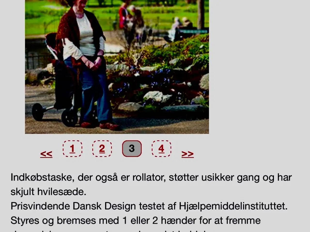 Billede 7 - Rollator indkøbsvogn i luxus udgave