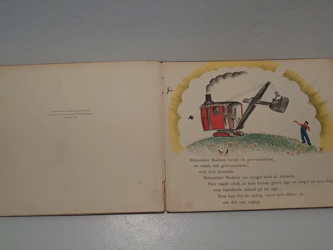 Billede 3 - Aage Børresen:Gravemaskinen Amanda.1. udg. 1939