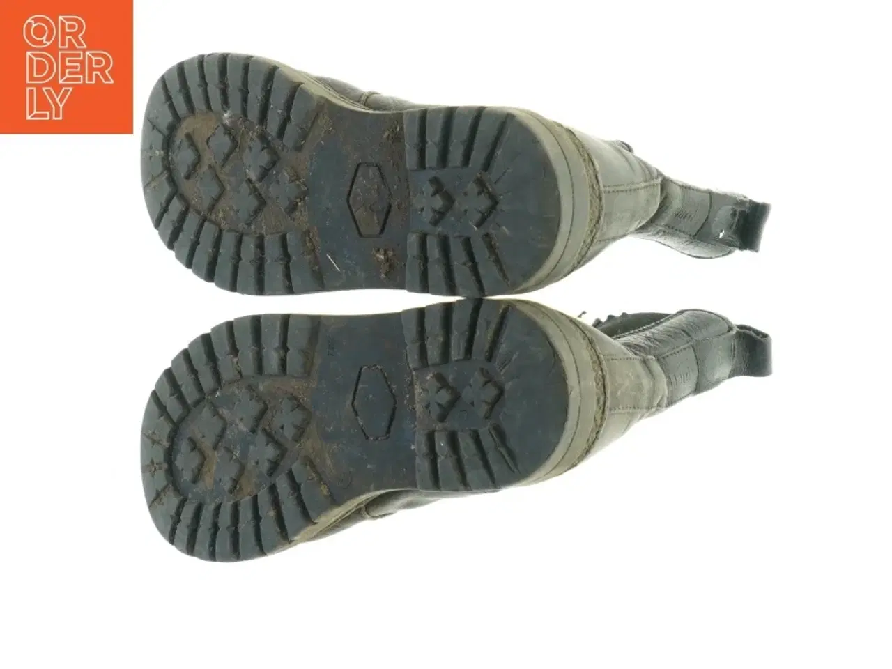 Billede 3 - Sorte læderstøvler (str. 34 )
