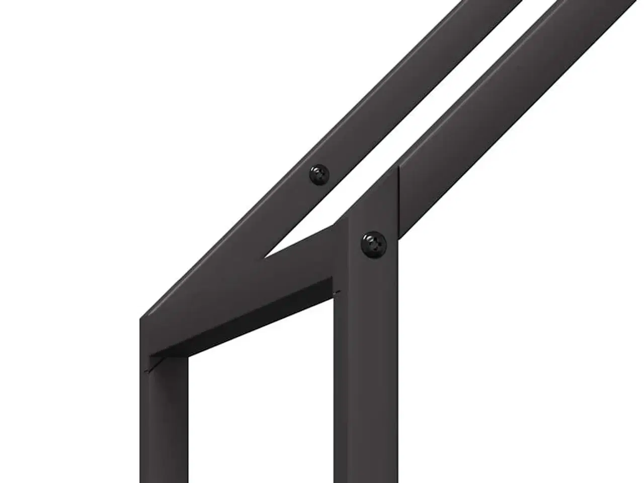 Billede 7 - Brændestativ 40x25x120 cm koldvalset stål sort