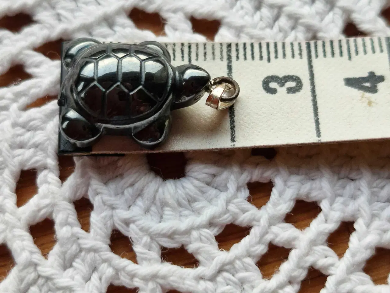 Billede 3 - Vedhæng til halskæde i blodsten 