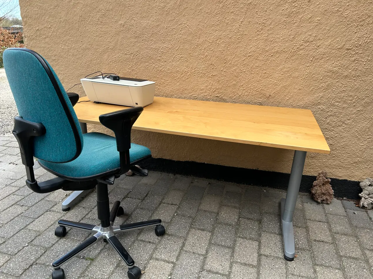 Billede 1 - Hævesænke skrivebord - manuelt justerbar