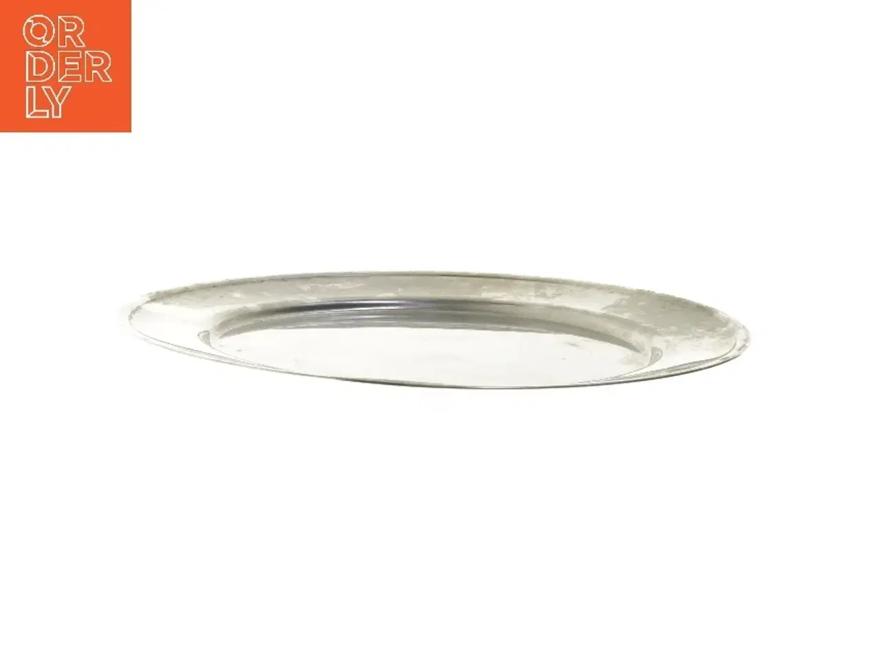 Billede 2 - Rund metalbakke/stålfad (str. Ø 37,5 cm)