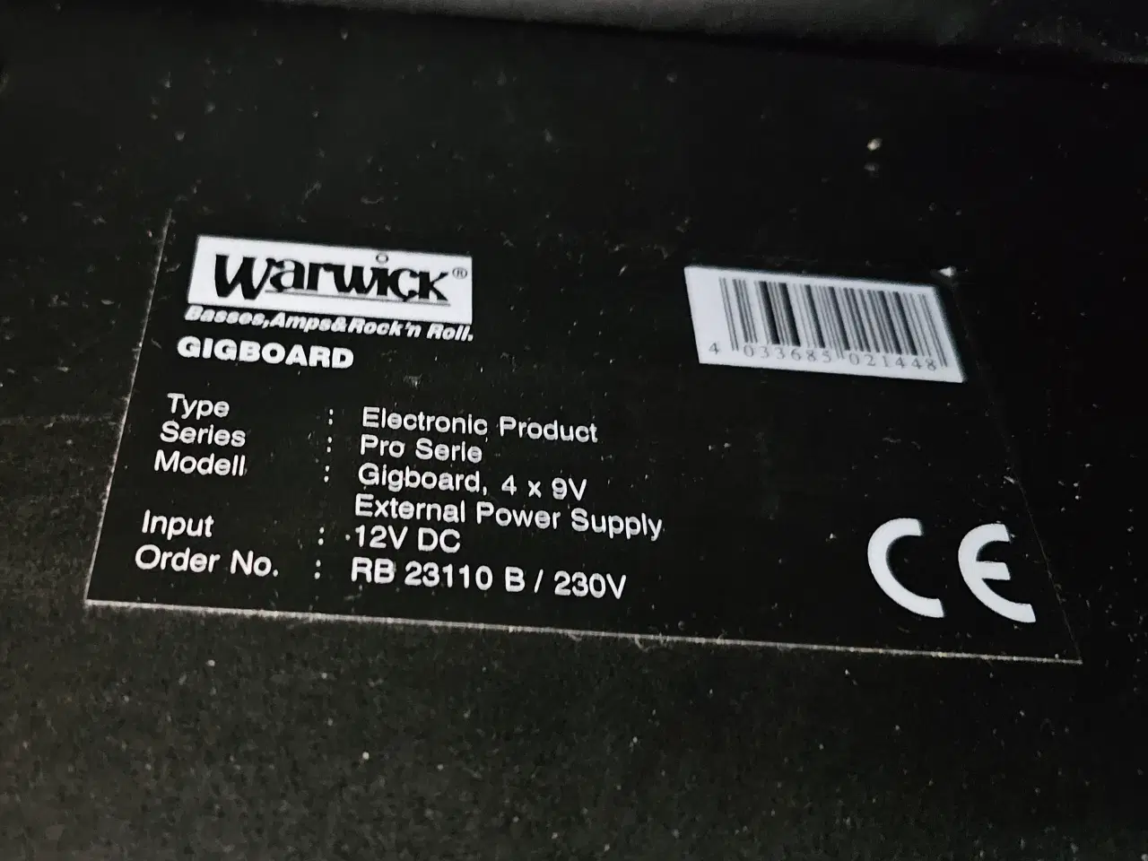 Billede 4 - Warwick pedalboard