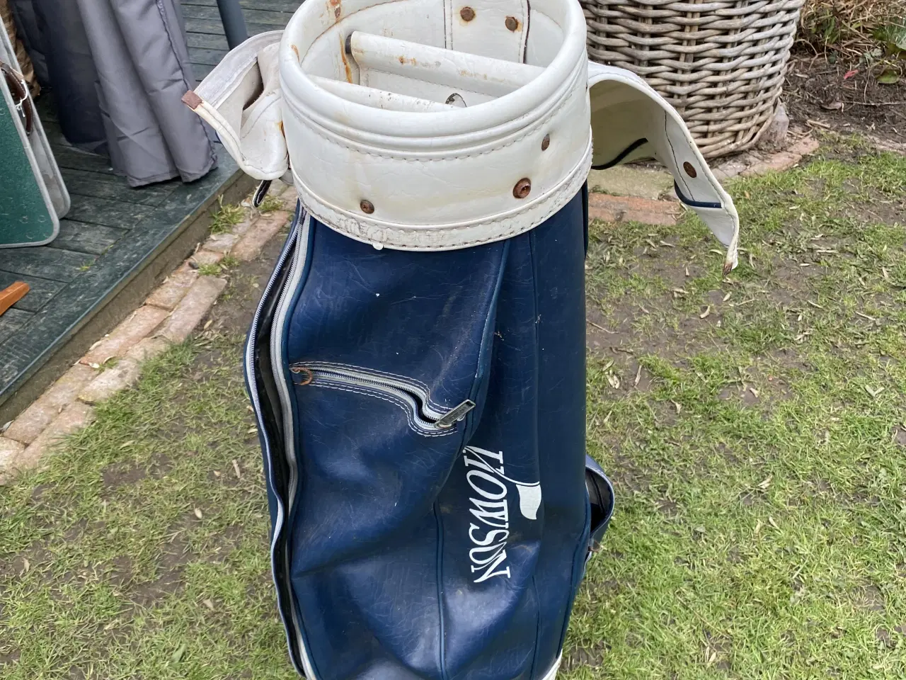 Billede 1 - Golftaske i læder