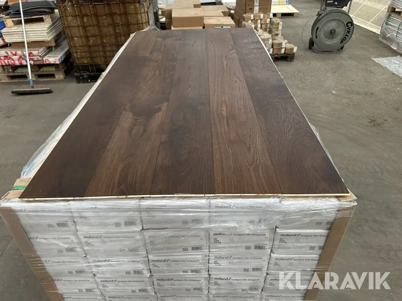 Billede 2 - Moland Sandgate Slim Wideplank Living Eg Voksolie Smoked brushed 15mm  - 115.6 m2