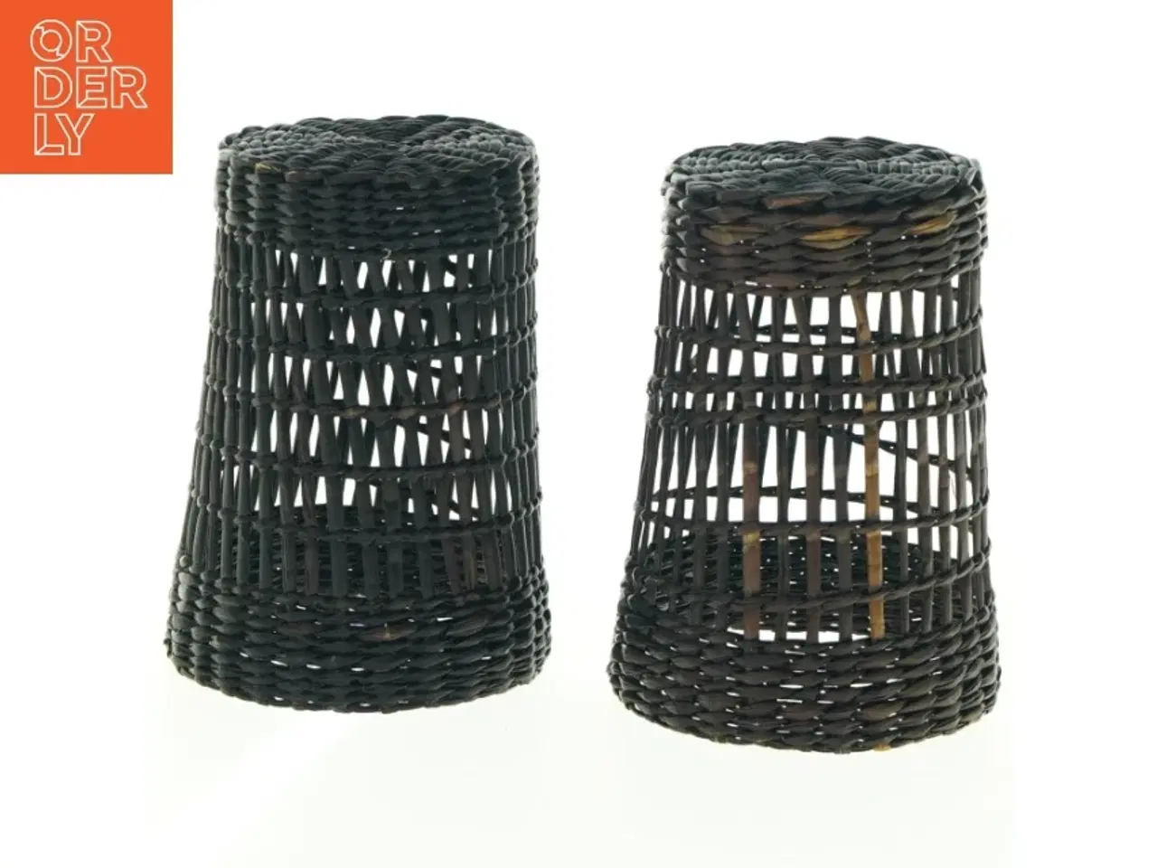 Billede 3 - Flettede kurve til drikkeglas(str. H. 11 cm. ø. 8,5 cm)