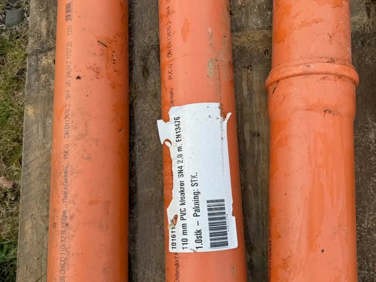 Billede 2 - 110 mm pvc kloakrør med bøjninger mm