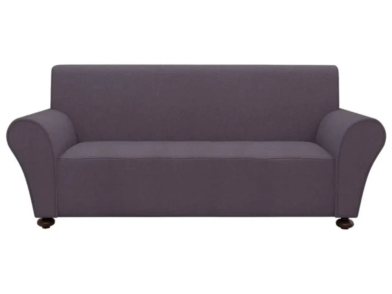 Billede 2 - Elastisk sofabetræk polyesterjersey antracitgrå