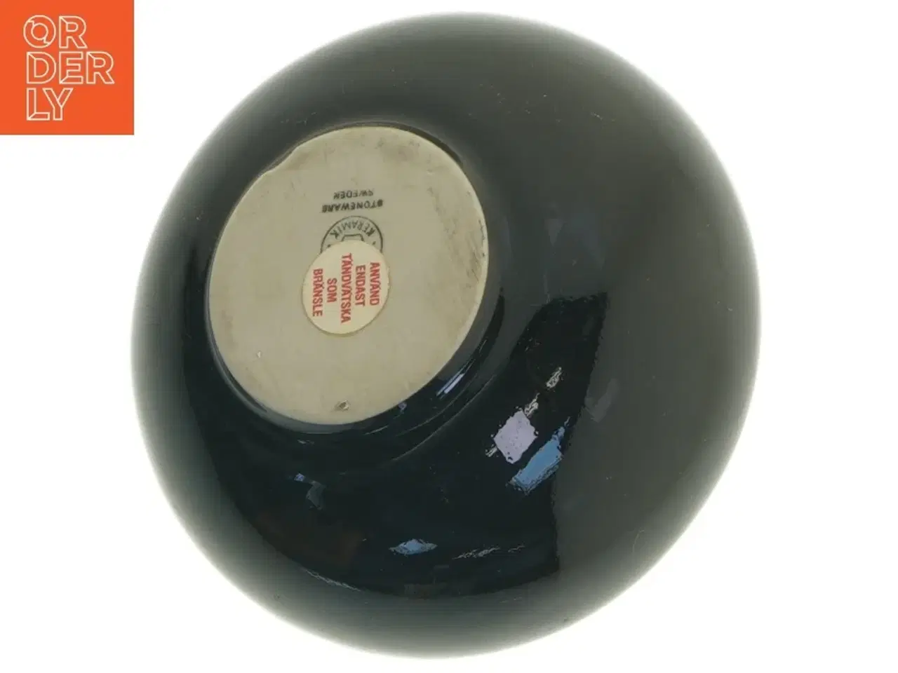 Billede 3 - Rund olielampe af keramik fra Hgan&#228;s (str. Ø 14 cm)