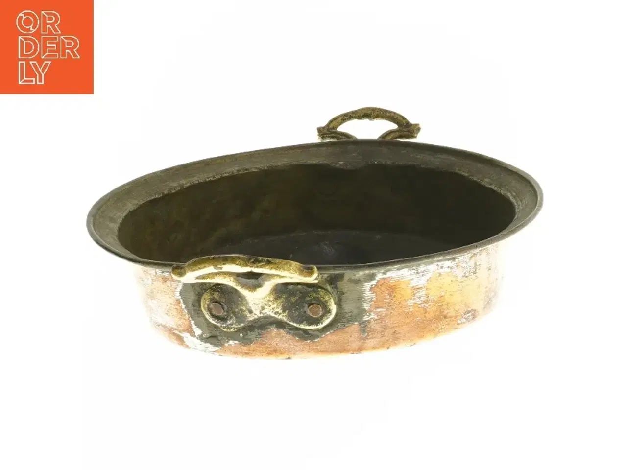 Billede 3 - Kobberstegepande med håndtag (str. Ø 22,5 cm)