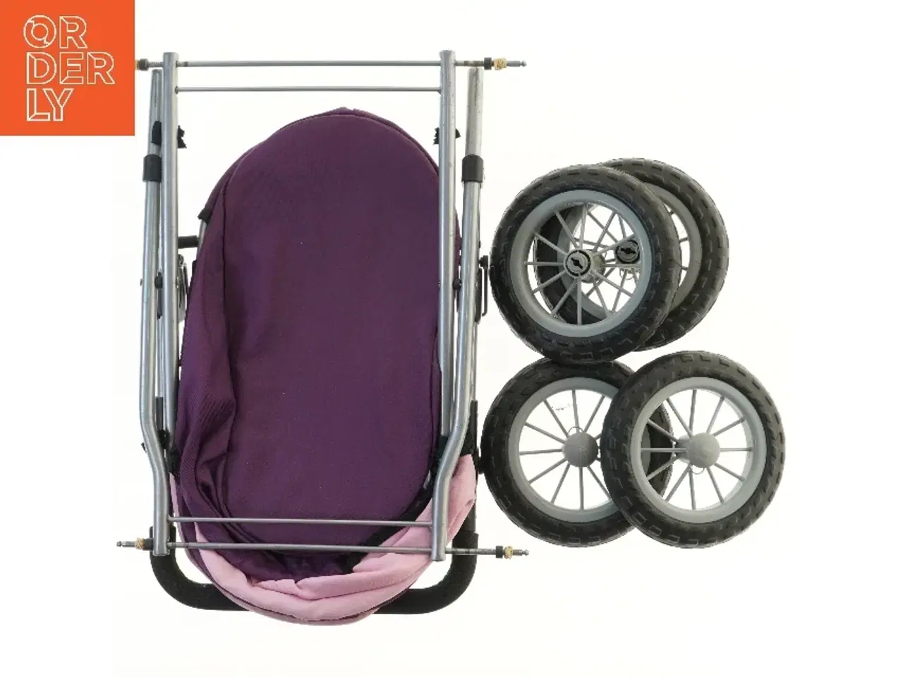 Billede 1 - Dukke klapvogn med aftagelige hjul (str. 55x33 cm)