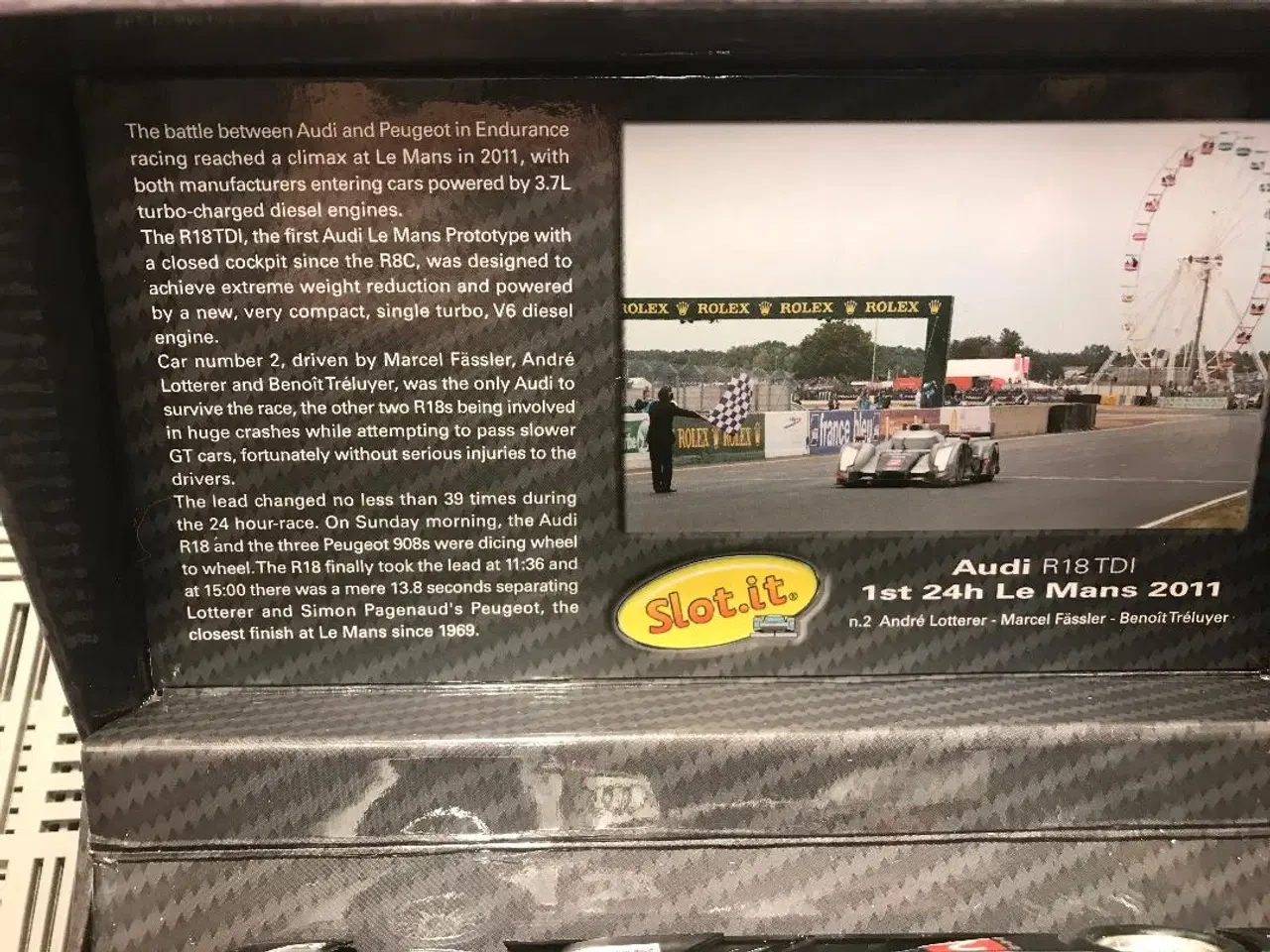 Billede 3 - Slot-It Audi R18 TDI - Carrera Digital