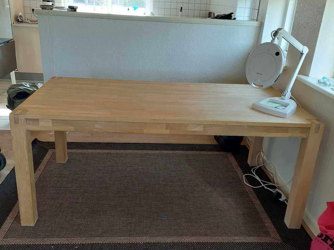 Billede 1 - Spise bord i lyst massiv ege