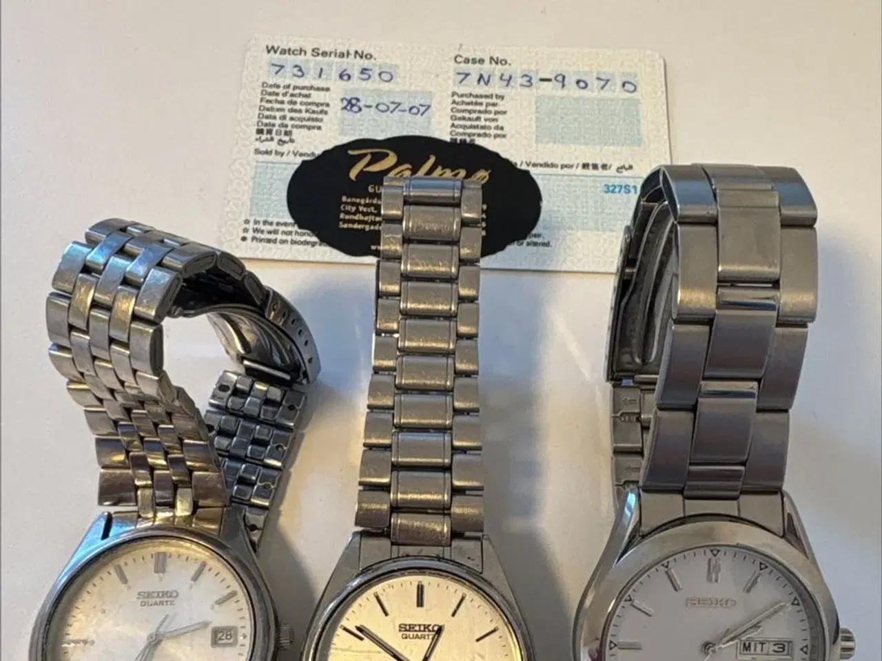 Billede 1 - 3 stk. SEIKO ure