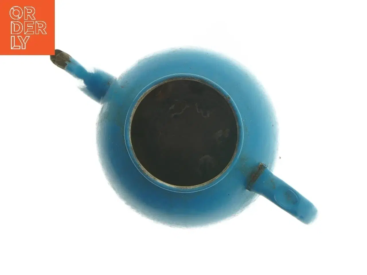 Billede 5 - Blå tekande,emalje, Ø 14 cm (str. Ø 14 cm)