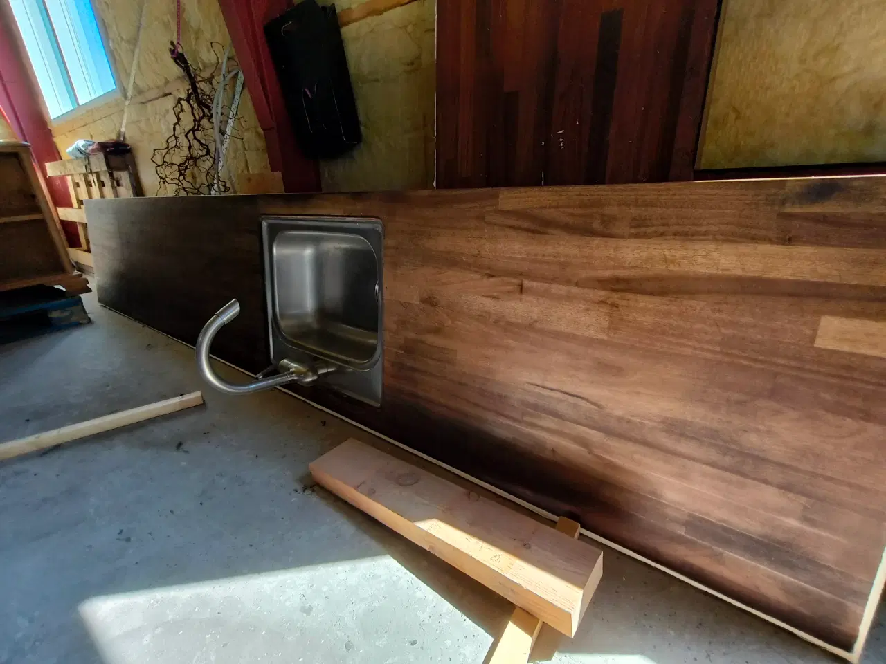 Billede 2 - Køkkenbord plade mahogni