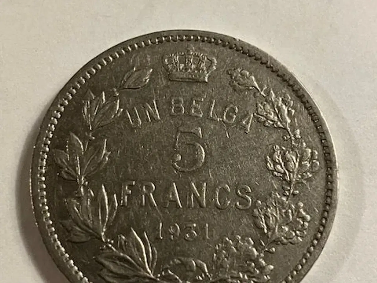 Billede 1 - 5 Francs Belgium 1931
